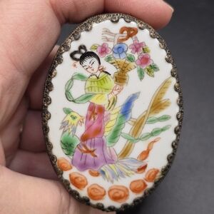 Colorful Hand-Painted Trinket Box